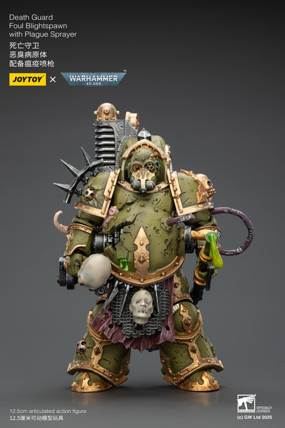 Death Guard Foul Blightspawn / Death Guard Lord of Virulence - "Warhammer 40,000" 1/18 Action Figure By JOYTOY