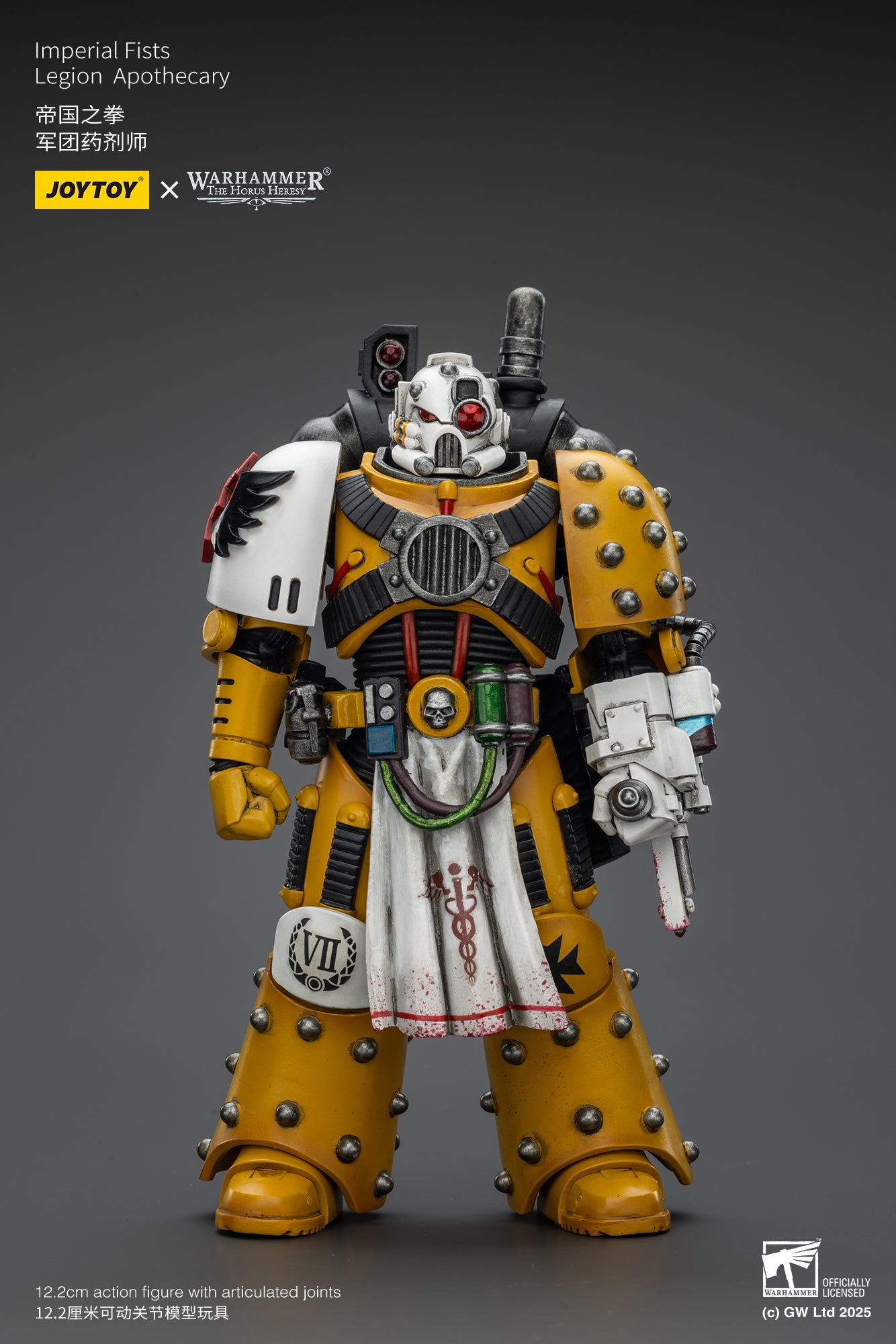 Imperial Fists Legion Apothecary - Warhammer "The Horus Heresy"1/18 Action Figure By JOYTOY