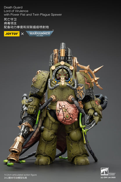 Death Guard Foul Blightspawn / Death Guard Lord of Virulence - "Warhammer 40,000" 1/18 Action Figure By JOYTOY
