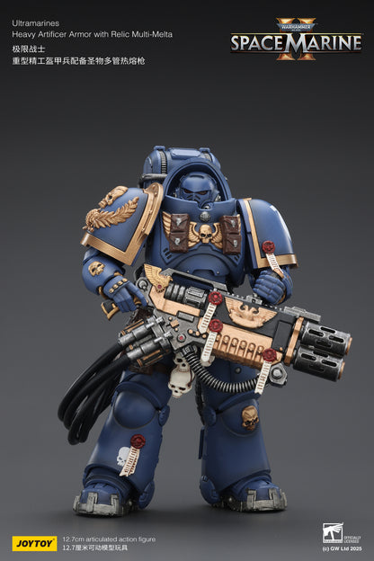 Ultramarines Heavy Relic Primus Armor with Heavy Relic Bolt Rifle - "Warhammer 40,000" 1/18 Action Figure By JOYTOY