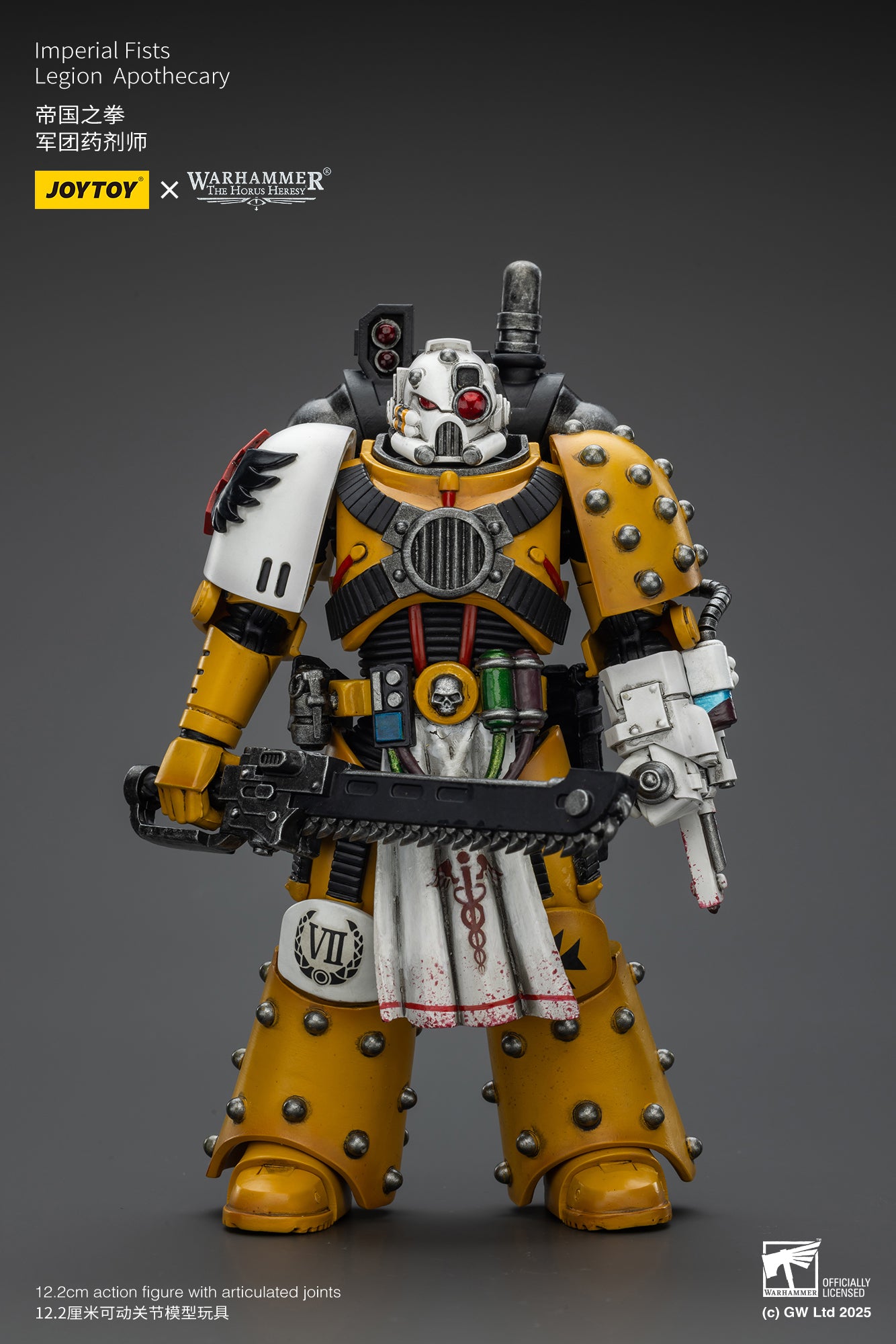 Imperial Fists Legion Apothecary - Warhammer "The Horus Heresy"1/18 Action Figure By JOYTOY