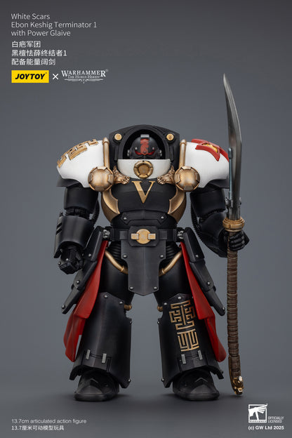 White Scars Legion Praetor /  White Scars Ebon Keshig Terminator  - "Warhammer "The Horus Heresy 1/18 Action Figure By JOYTOY
