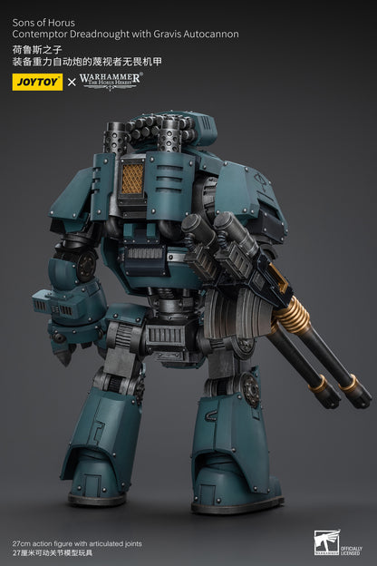 Sons of Horus Contemptor Dreadnought with Gravis Autocannon - Warhammer "The Horus Heresy" Action Figure By JOYTOY