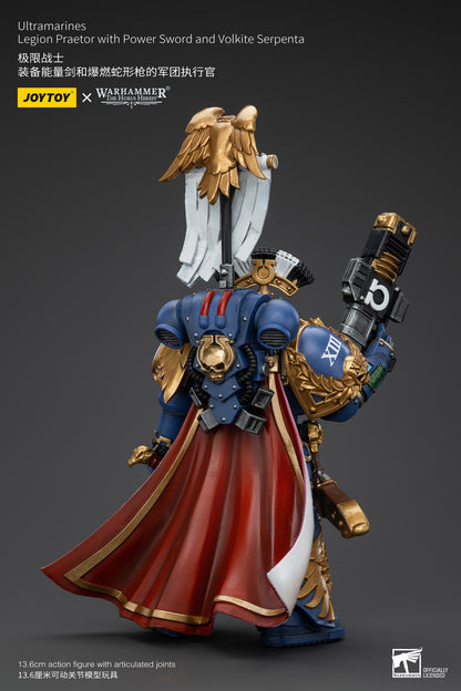 Ultramarines Legion Praetor with Power Sword and Volkite Serpenta - Warhammer "The Horus Heresy" Action Figure By JOYTOY