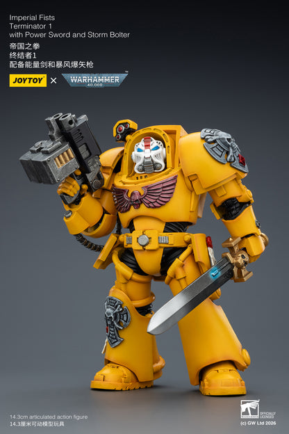 Imperial Fists Terminator-Warhammer 40k 1/18 Action Figure By JOYTOY