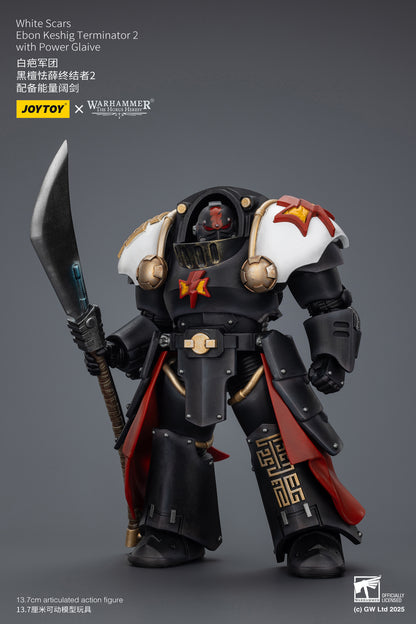 White Scars Legion Praetor /  White Scars Ebon Keshig Terminator  - "Warhammer "The Horus Heresy 1/18 Action Figure By JOYTOY