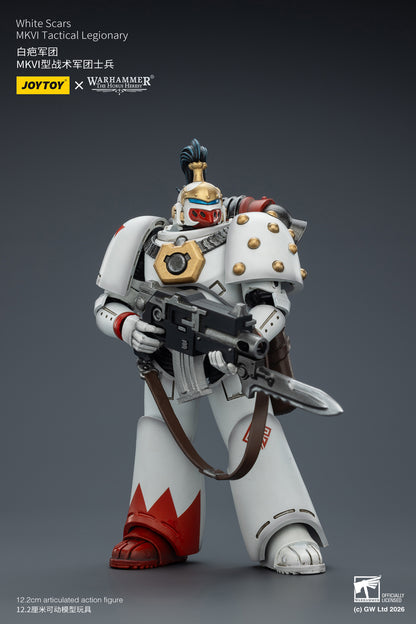 White Scars Legion Vigilator with Nemesis rifle and Bolt Pistol - Warhammer "The Horus Heresy" 1/18 Action Figure By JOYTOY