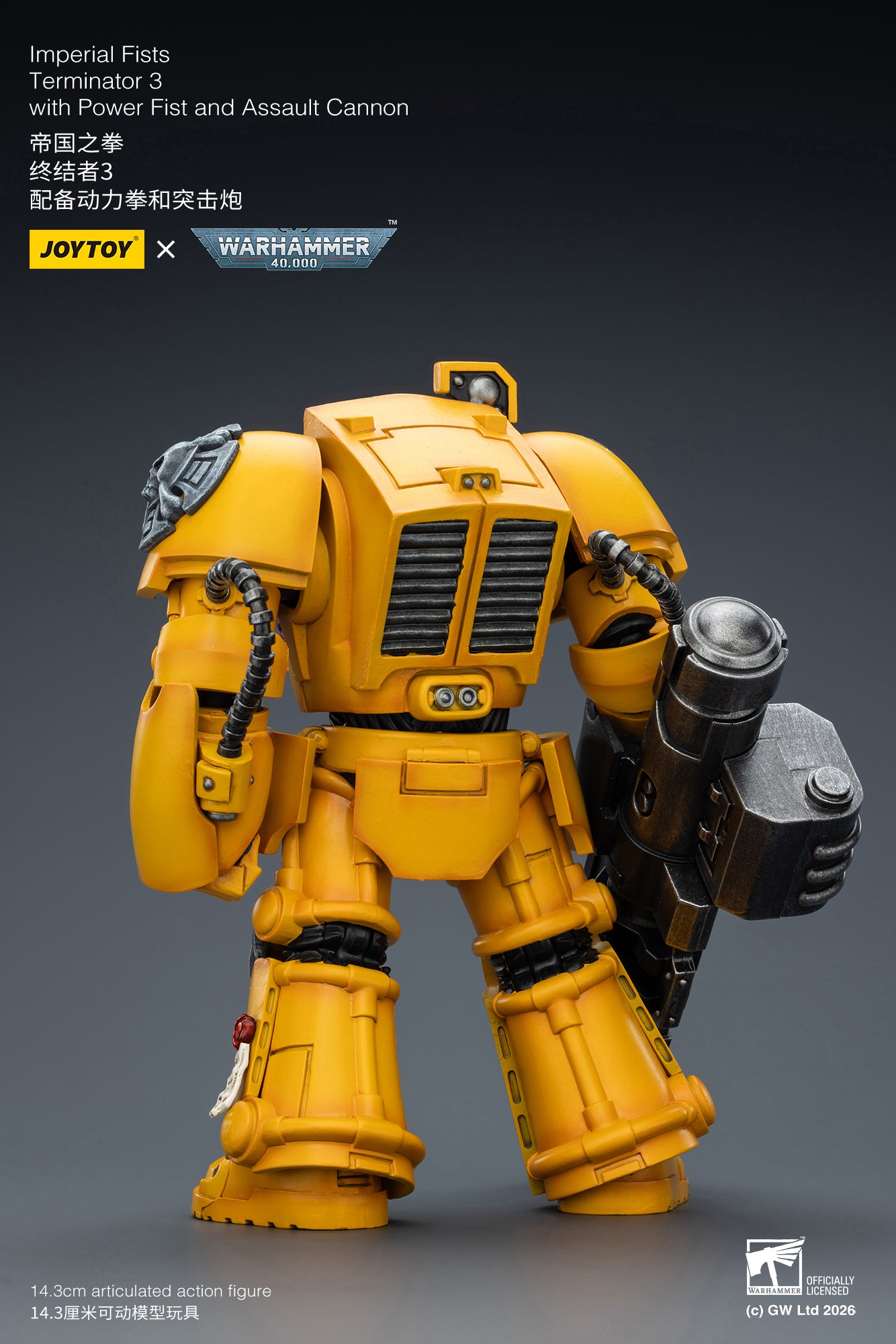 Imperial Fists Terminator-Warhammer 40k 1/18 Action Figure By JOYTOY