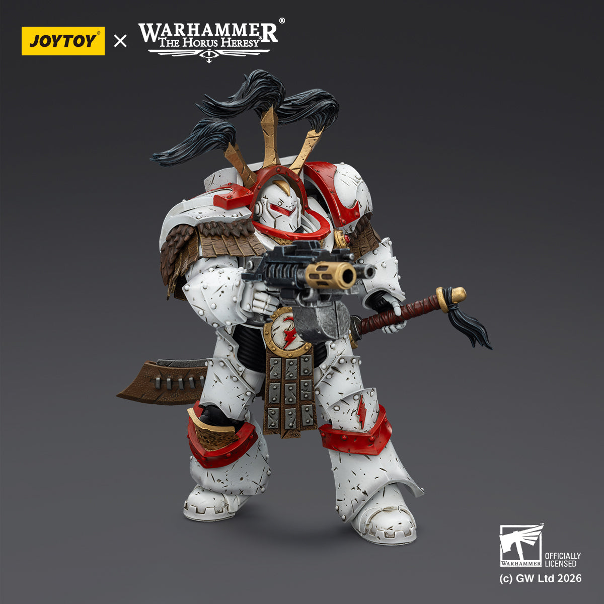 White Scars Stormseer Consul & Legion Praetor -Warhammer 40k 1/18 Action Figure By JOYTOY