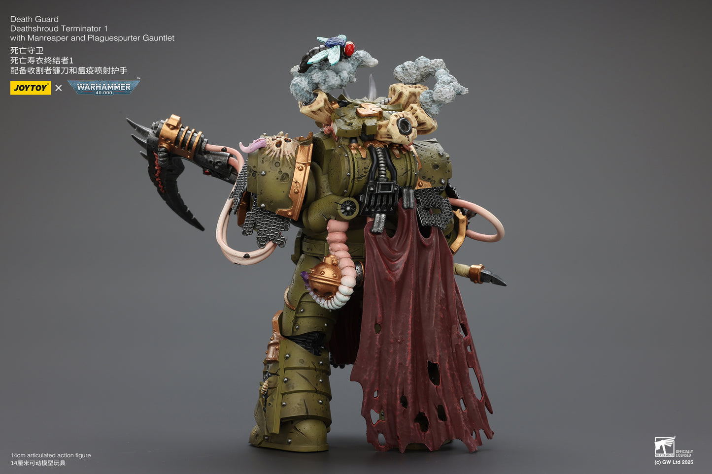 Death Guard Deathshroud Terminator Set - "Warhammer 40,000" 1/18 Action Figure By JOYTOY