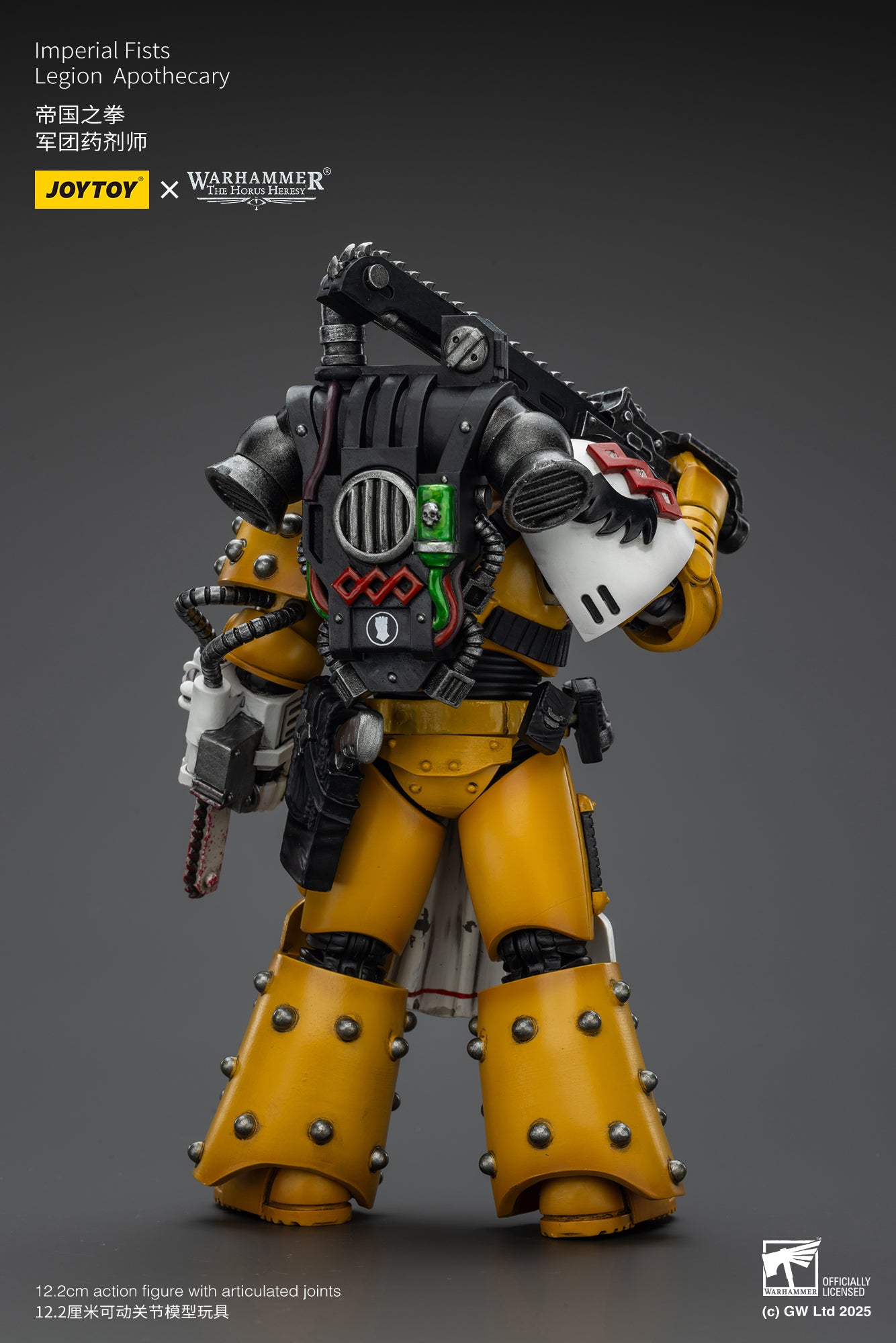 Imperial Fists Legion Apothecary - Warhammer "The Horus Heresy"1/18 Action Figure By JOYTOY