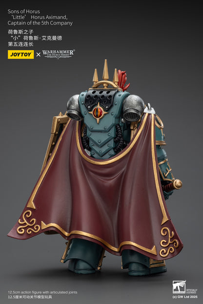 Sons of Horus 'Little’ Horus Aximand,Captain of the 5th Company-1/18 Warhammer "The Horus Heresy" Action Figure By JOYTOY