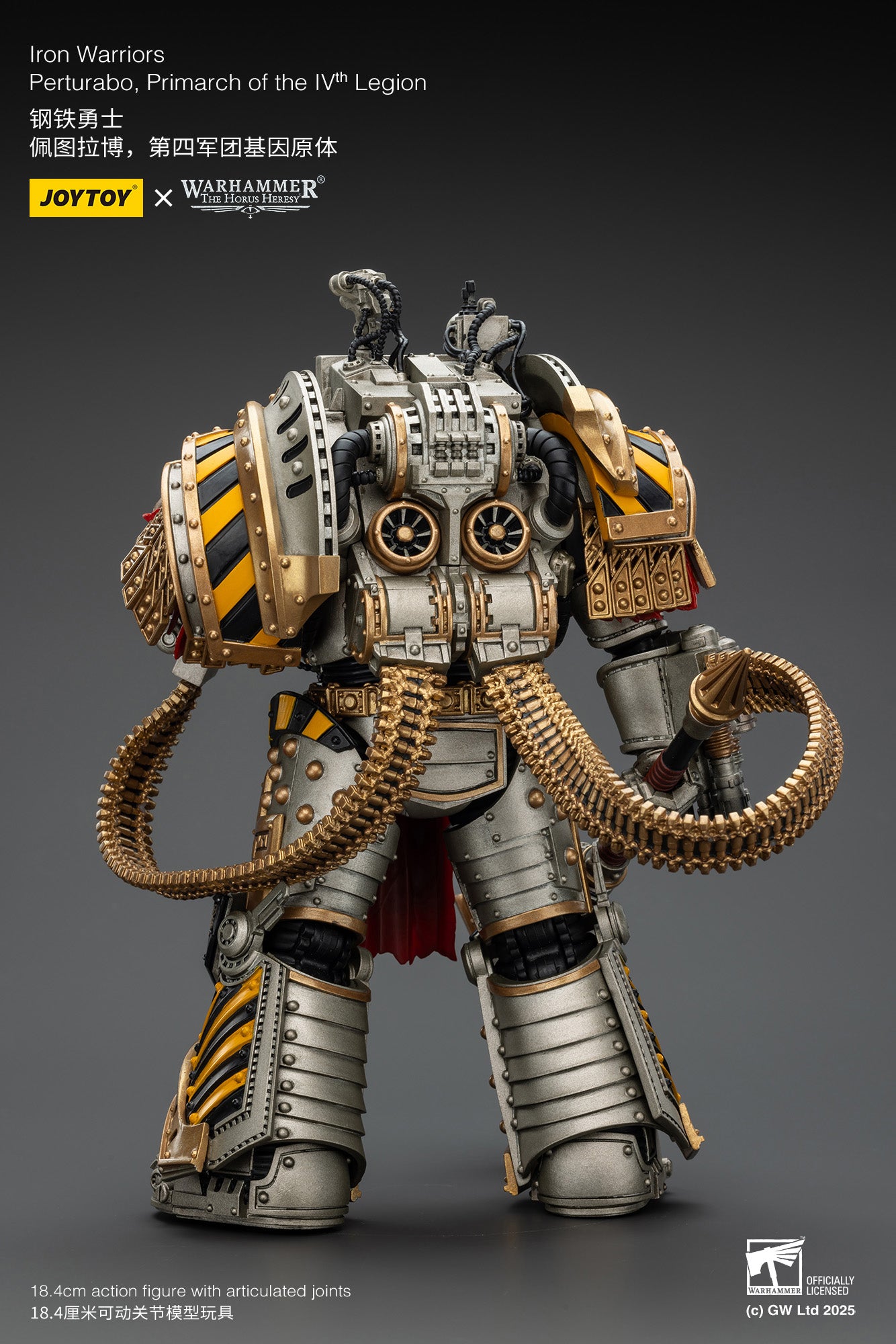 Iron Warriors Perturabo, Primarch of the lVth Legion- 1/18 Warhammer 'The Horus Heresy' By JOYTOY