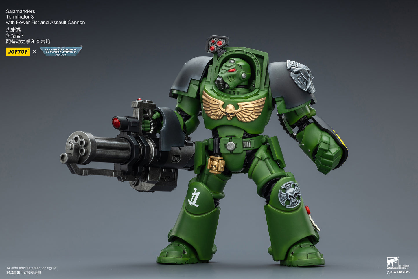 Salamanders Terminator -Warhammer 40k 1/18 Action Figure By JOYTOY