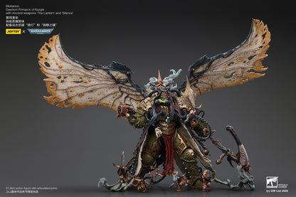 Mortarion, Daemon Primarch of Nurgle with Ancient weapons‘The Lantern' and ‘Silence' - "Warhammer 40K" 1/18 Action Figure By JOYTOY