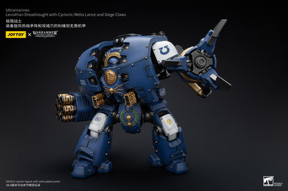 Ultramarines Leviathan Dreadnought with Cyclonic Melta Lance And Siege Claws - Warhammer "The Horus Heresy" Action Figure By JOYTOY