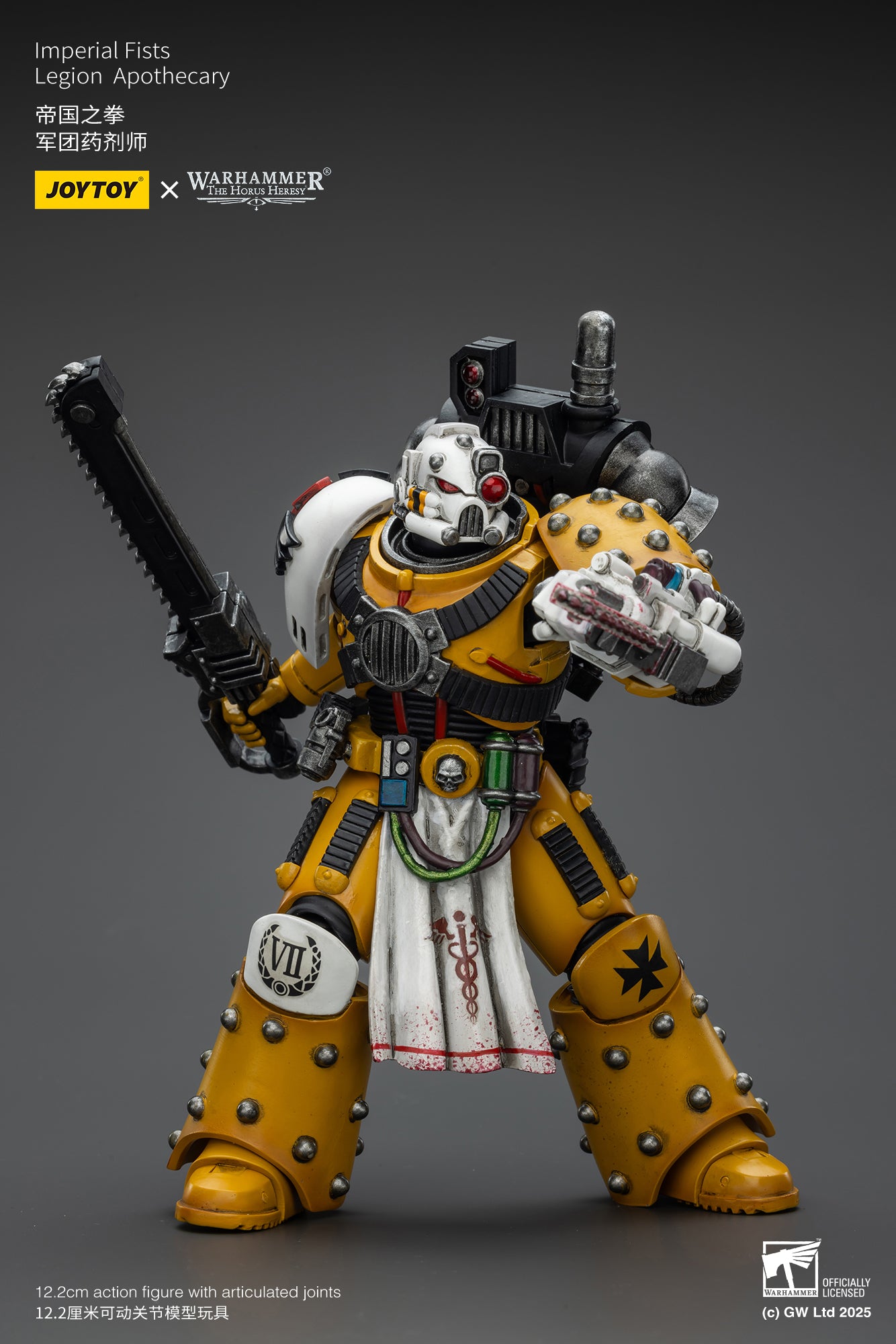 Imperial Fists Legion Apothecary - Warhammer "The Horus Heresy"1/18 Action Figure By JOYTOY