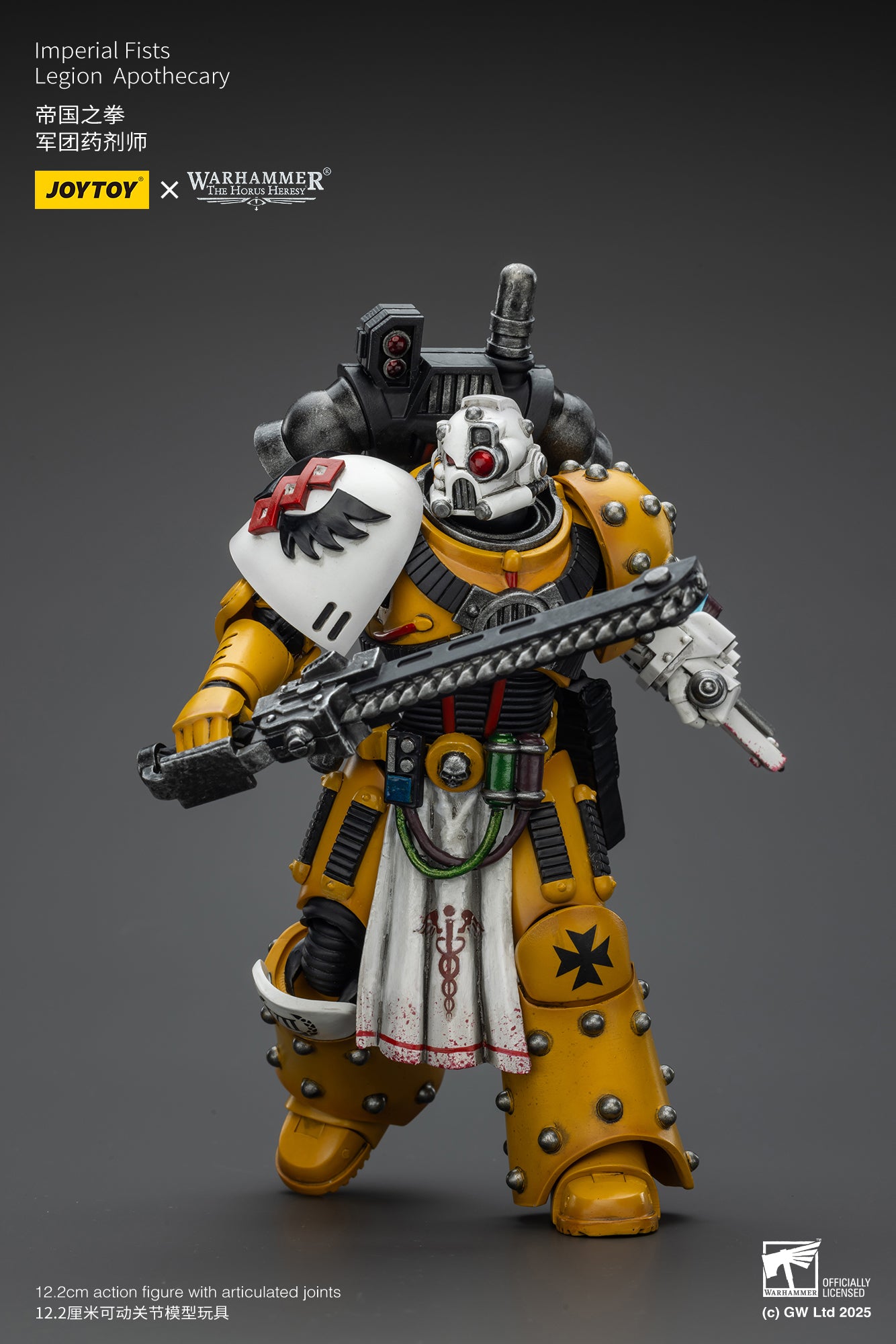 Imperial Fists Legion Apothecary - Warhammer "The Horus Heresy"1/18 Action Figure By JOYTOY