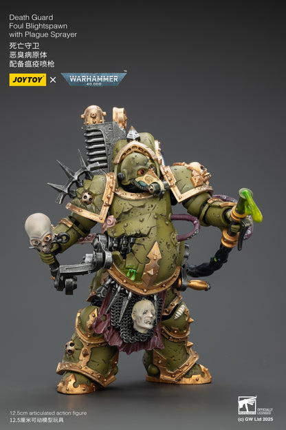 Death Guard Foul Blightspawn / Death Guard Lord of Virulence - "Warhammer 40,000" 1/18 Action Figure By JOYTOY