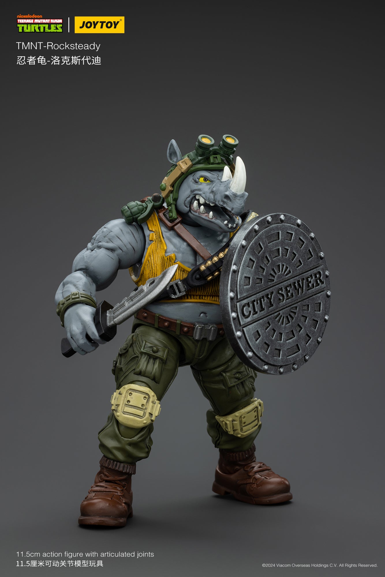 TMNT-Rocksteady - TMNT Action Figure by JOYTOY