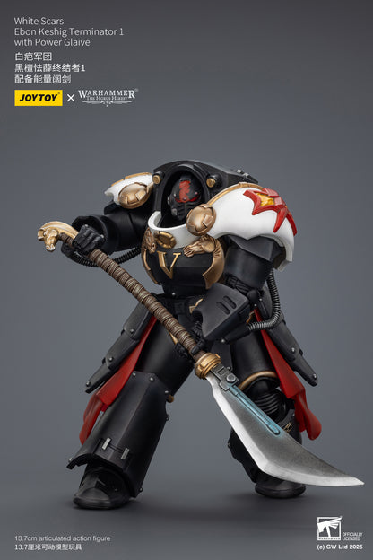 White Scars Legion Praetor /  White Scars Ebon Keshig Terminator  - "Warhammer "The Horus Heresy 1/18 Action Figure By JOYTOY