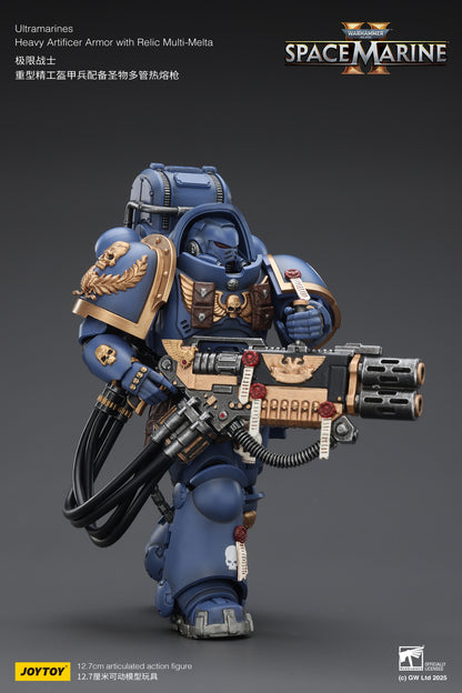 Ultramarines Heavy Relic Primus Armor with Heavy Relic Bolt Rifle - "Warhammer 40,000" 1/18 Action Figure By JOYTOY