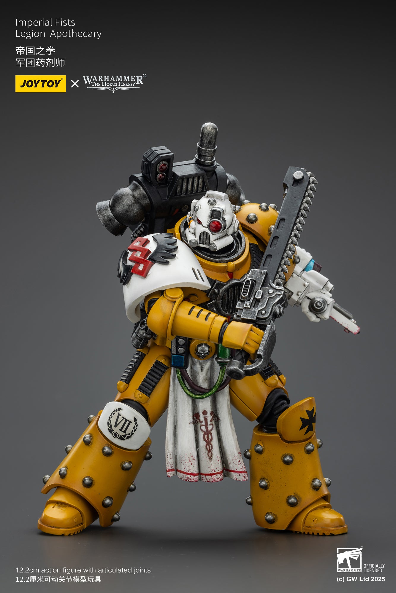 Imperial Fists Legion Apothecary - Warhammer "The Horus Heresy"1/18 Action Figure By JOYTOY