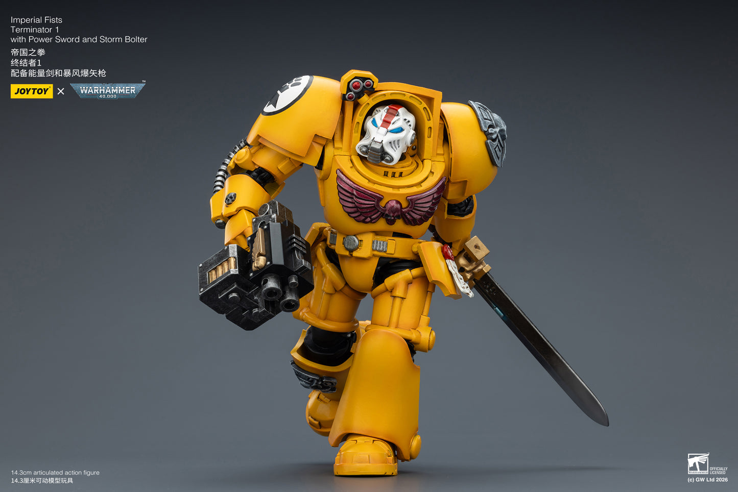 Imperial Fists Terminator-Warhammer 40k 1/18 Action Figure By JOYTOY