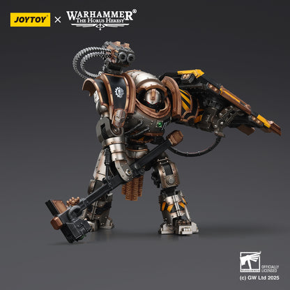 Iron Warriors Iron Circle Domitar-Ferrum Class Battle-automata with Karceri Battle Shield and Graviton Crusher- Warhammer "The Horus Heresy" Action Figure By JOYTOY