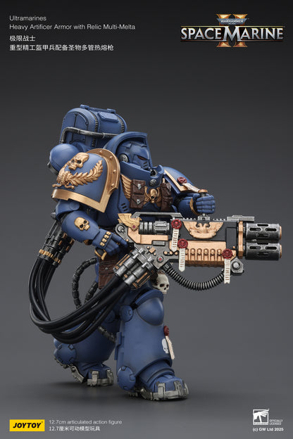 Ultramarines Heavy Relic Primus Armor with Heavy Relic Bolt Rifle - "Warhammer 40,000" 1/18 Action Figure By JOYTOY