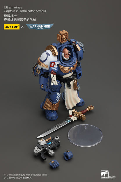 Ultramarines Captain In Terminator Armour - Warhammer 40K Action Figure By JOYTOY