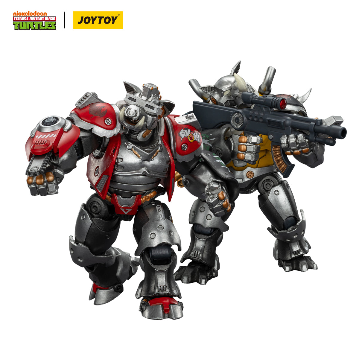 TMNT-Super Bebop & Mighty Rocksteady -TMNT 40k 1/18 Action Figure By JOYTOY
