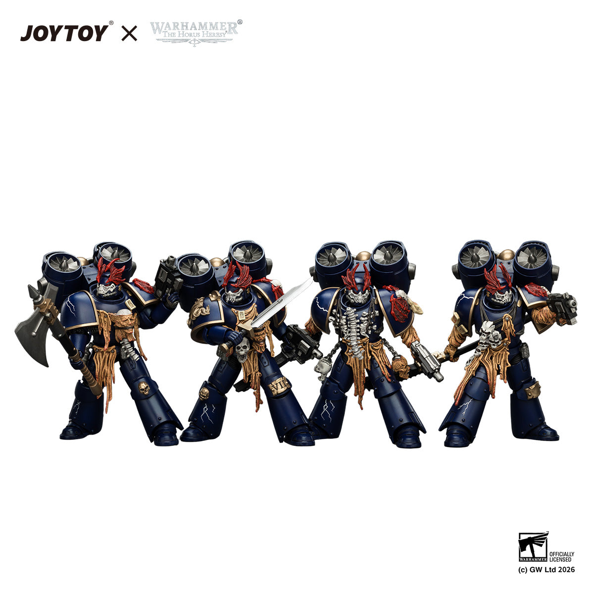 Night Lords Night Raptors - "The Horus Heresy" Primarch-Warhammer 30k 1/18 Action Figure By JOYTOY