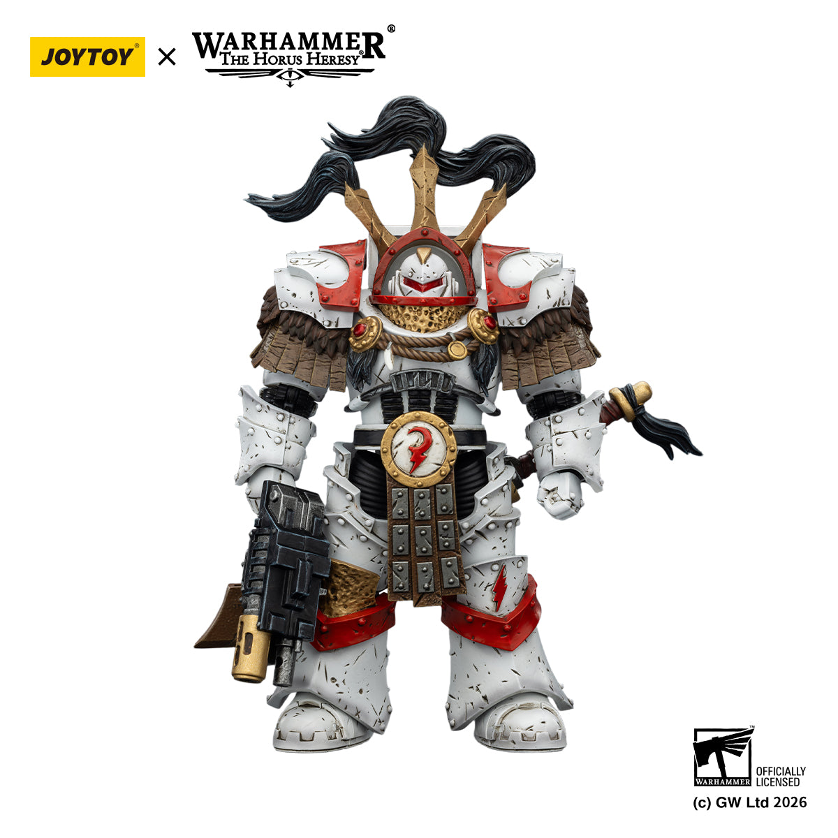 White Scars Stormseer Consul & Legion Praetor -Warhammer 40k 1/18 Action Figure By JOYTOY