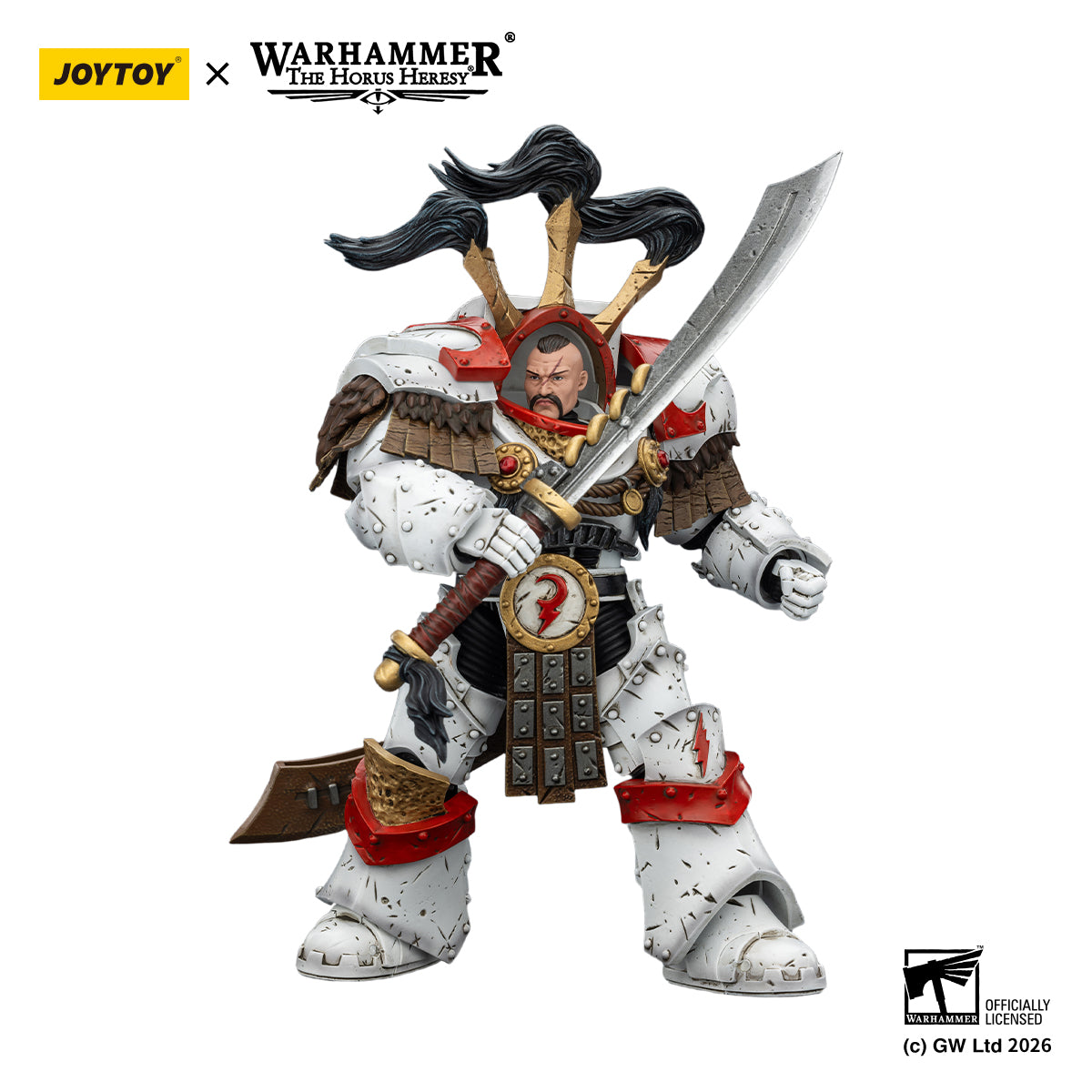 White Scars Stormseer Consul & Legion Praetor -Warhammer 40k 1/18 Action Figure By JOYTOY