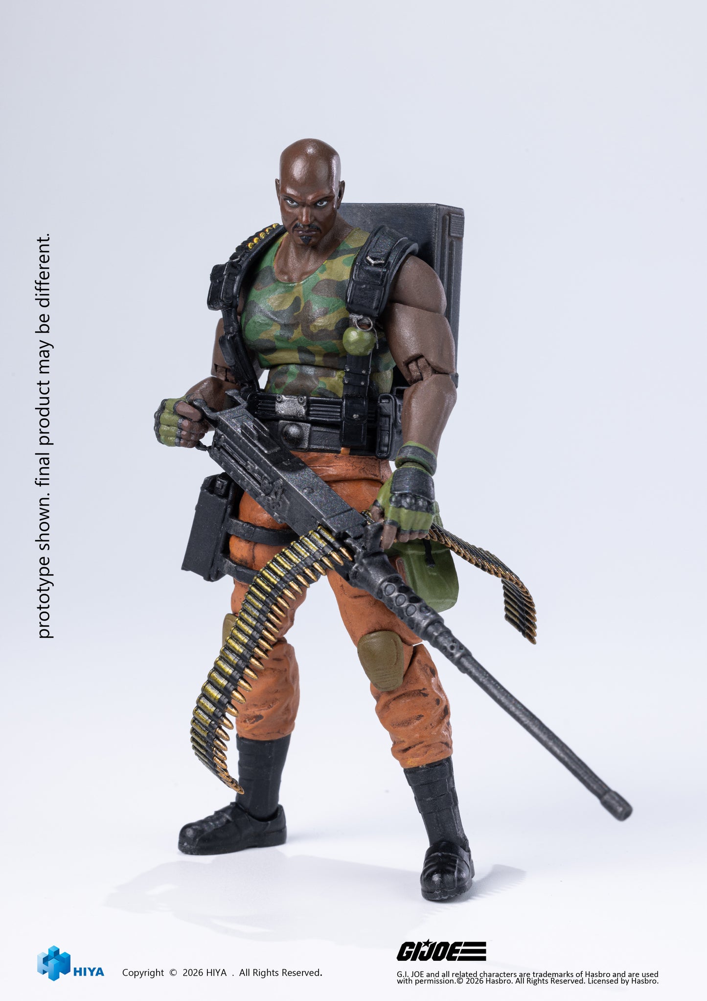 RoadBlock-G.I JOE Exquisite Mini Series 1/18 Scale - Action Figure By HIYA Toys