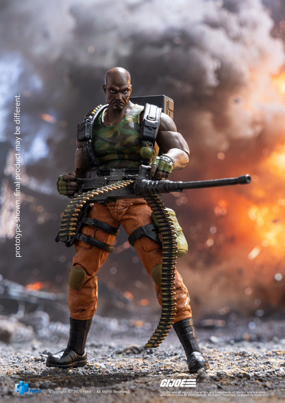 RoadBlock-G.I JOE Exquisite Mini Series 1/18 Scale - Action Figure By HIYA Toys