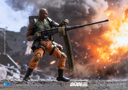 RoadBlock-G.I JOE Exquisite Mini Series 1/18 Scale - Action Figure By HIYA Toys