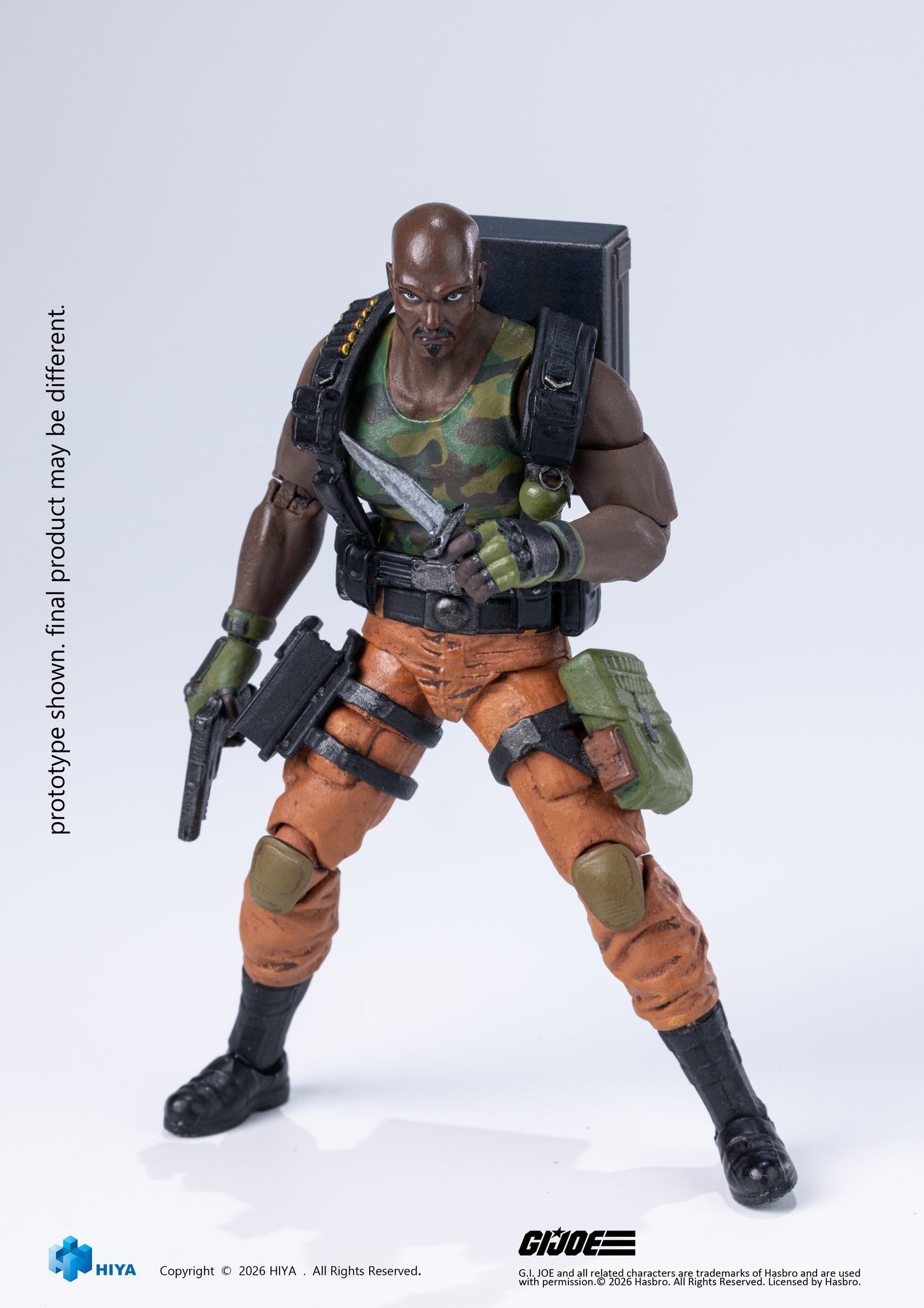 RoadBlock-G.I JOE Exquisite Mini Series 1/18 Scale - Action Figure By HIYA Toys