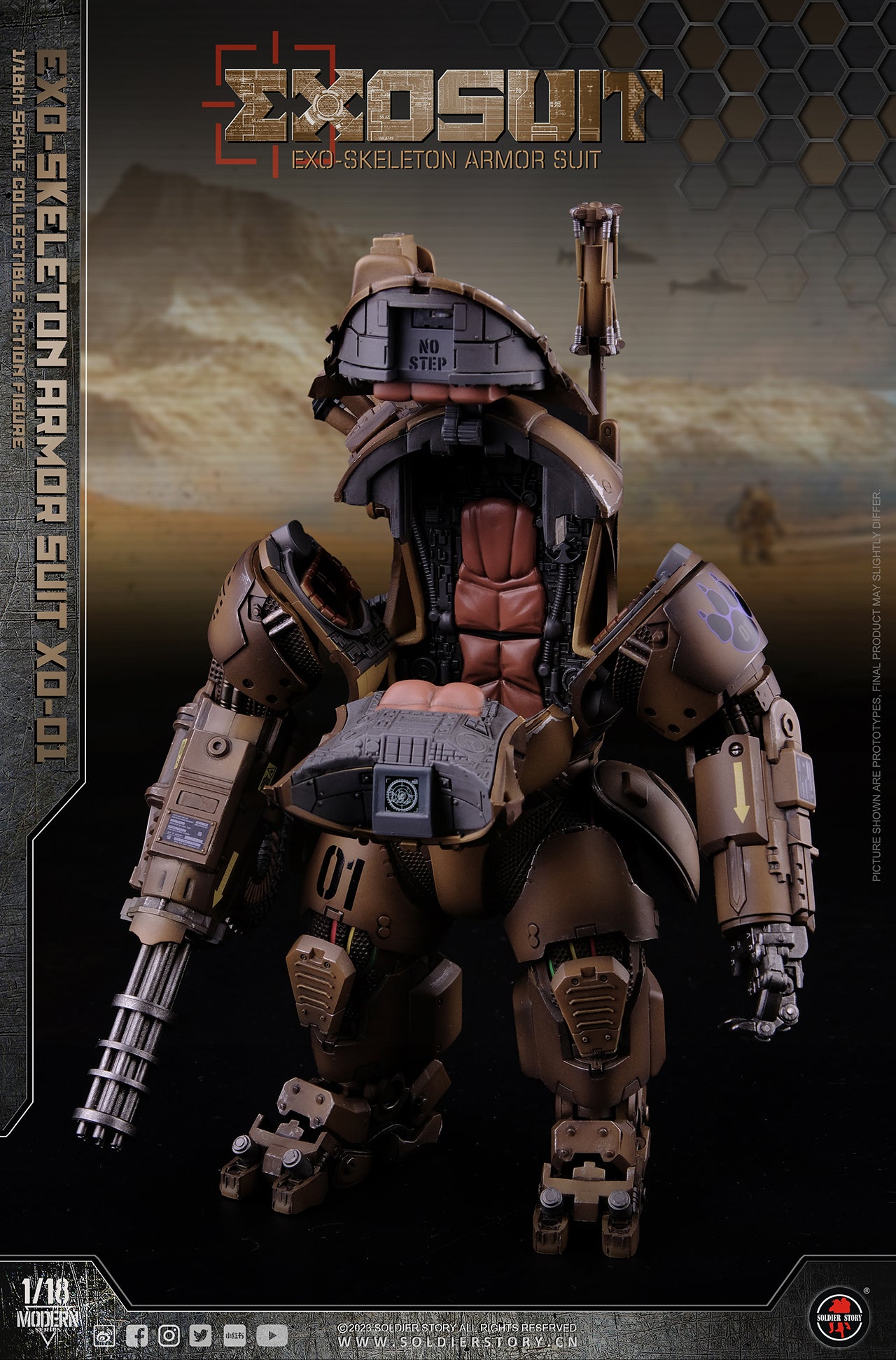 1/18 Scale EXO-Skeleton Armor Suit XO-01 - Soldier Story (Rerun)