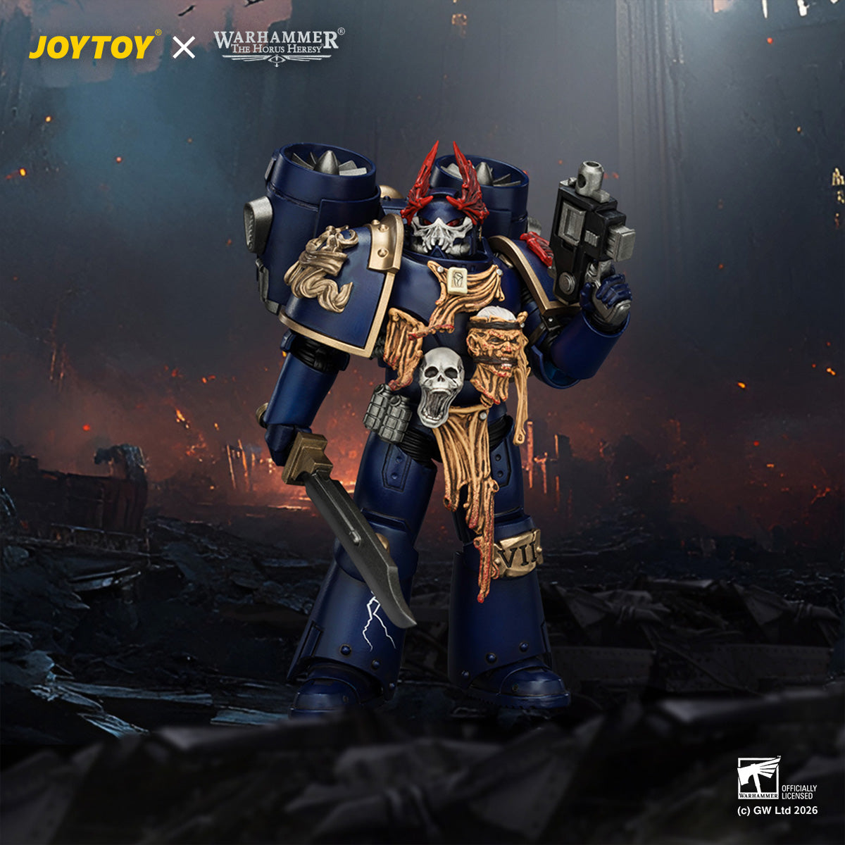 Night Lords Night Raptors - "The Horus Heresy" Primarch-Warhammer 30k 1/18 Action Figure By JOYTOY