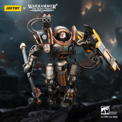 Iron Warriors Iron Circle Domitar-Ferrum Class Battle-automata with Karceri Battle Shield and Graviton Crusher- Warhammer "The Horus Heresy" Action Figure By JOYTOY