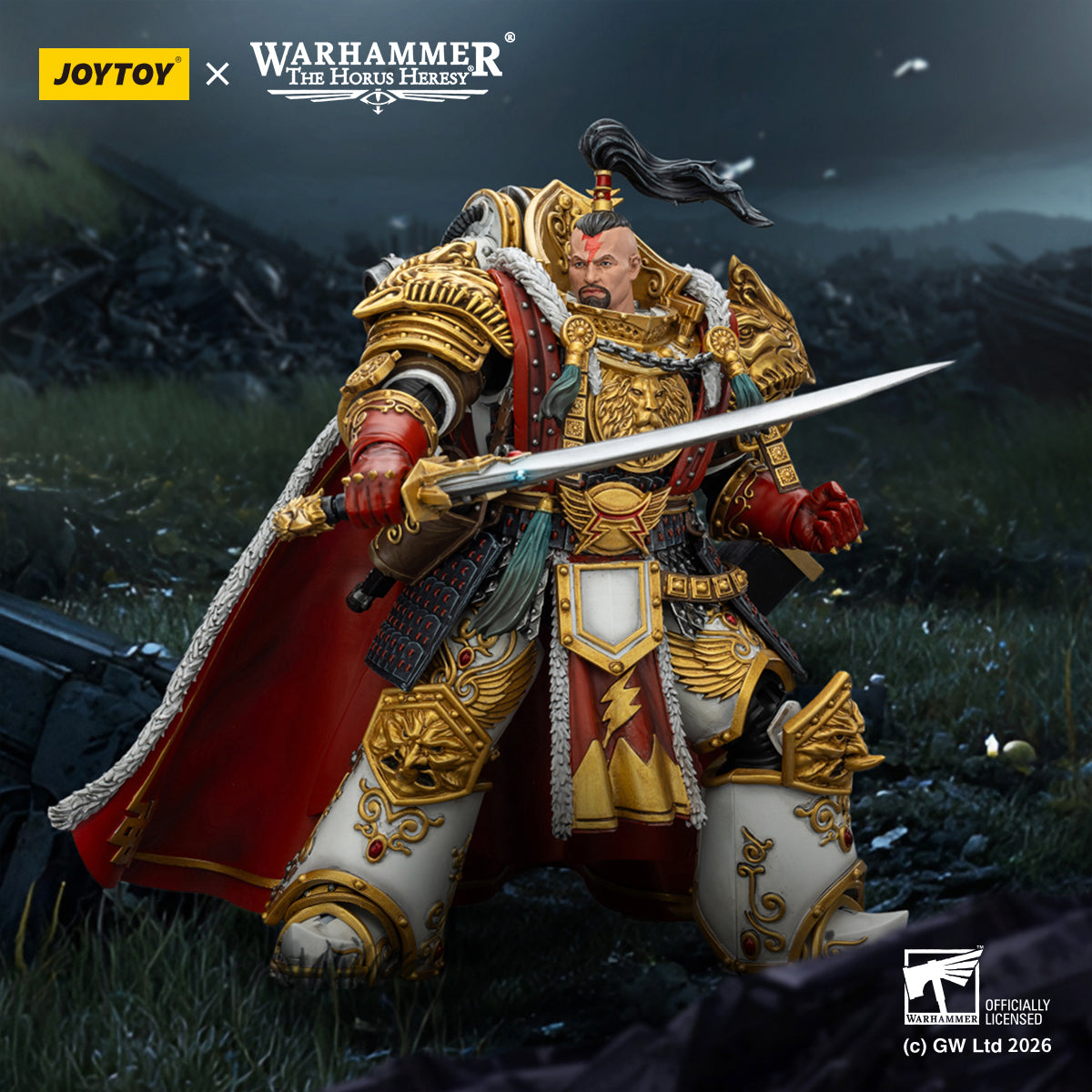 White Scars Jaghatai Khan Primarch &  Tactical Legionary "The Horus Heresy" -Warhammer 40k 1/18 Action Figure By JOYTOY
