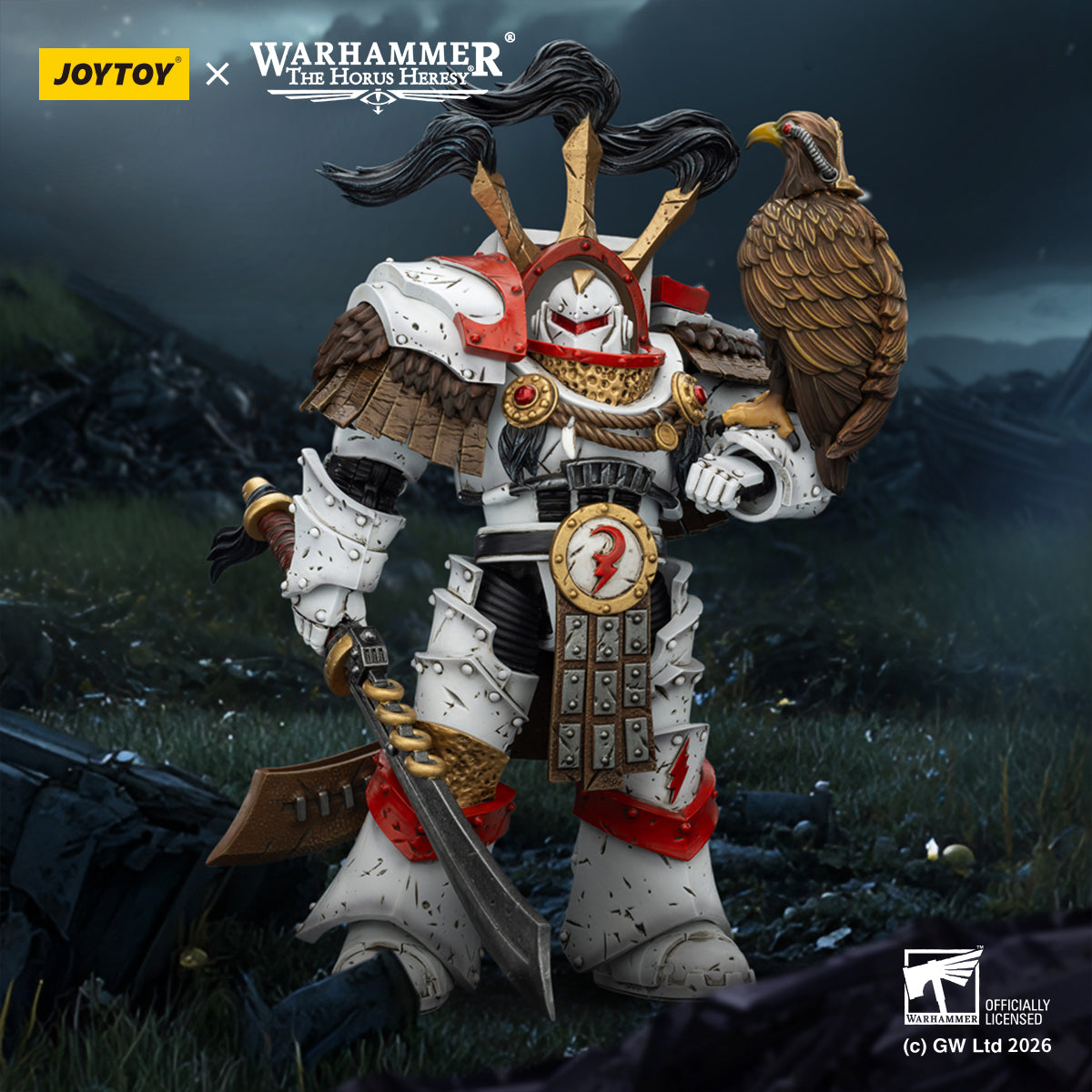 White Scars Stormseer Consul & Legion Praetor -Warhammer 40k 1/18 Action Figure By JOYTOY