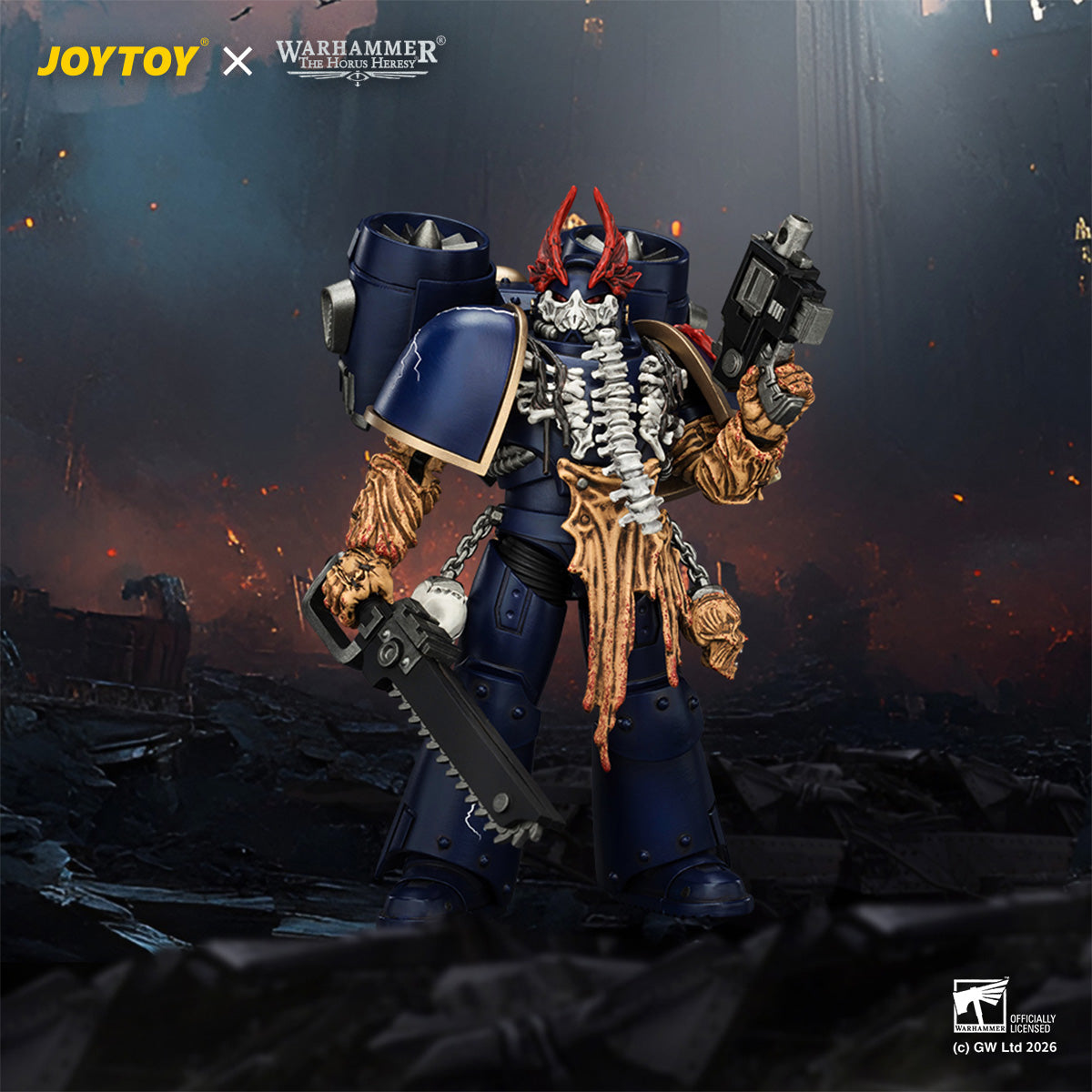 Night Lords Night Raptors - "The Horus Heresy" Primarch-Warhammer 30k 1/18 Action Figure By JOYTOY
