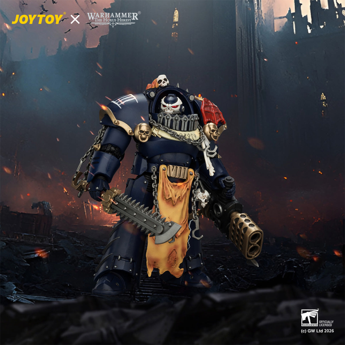 Night Lords Contekar Terminator Dissident & Contekar Terminator - "The Horus Heresy" Primarch-Warhammer 40k 1/18 Action Figure By JOYTOY