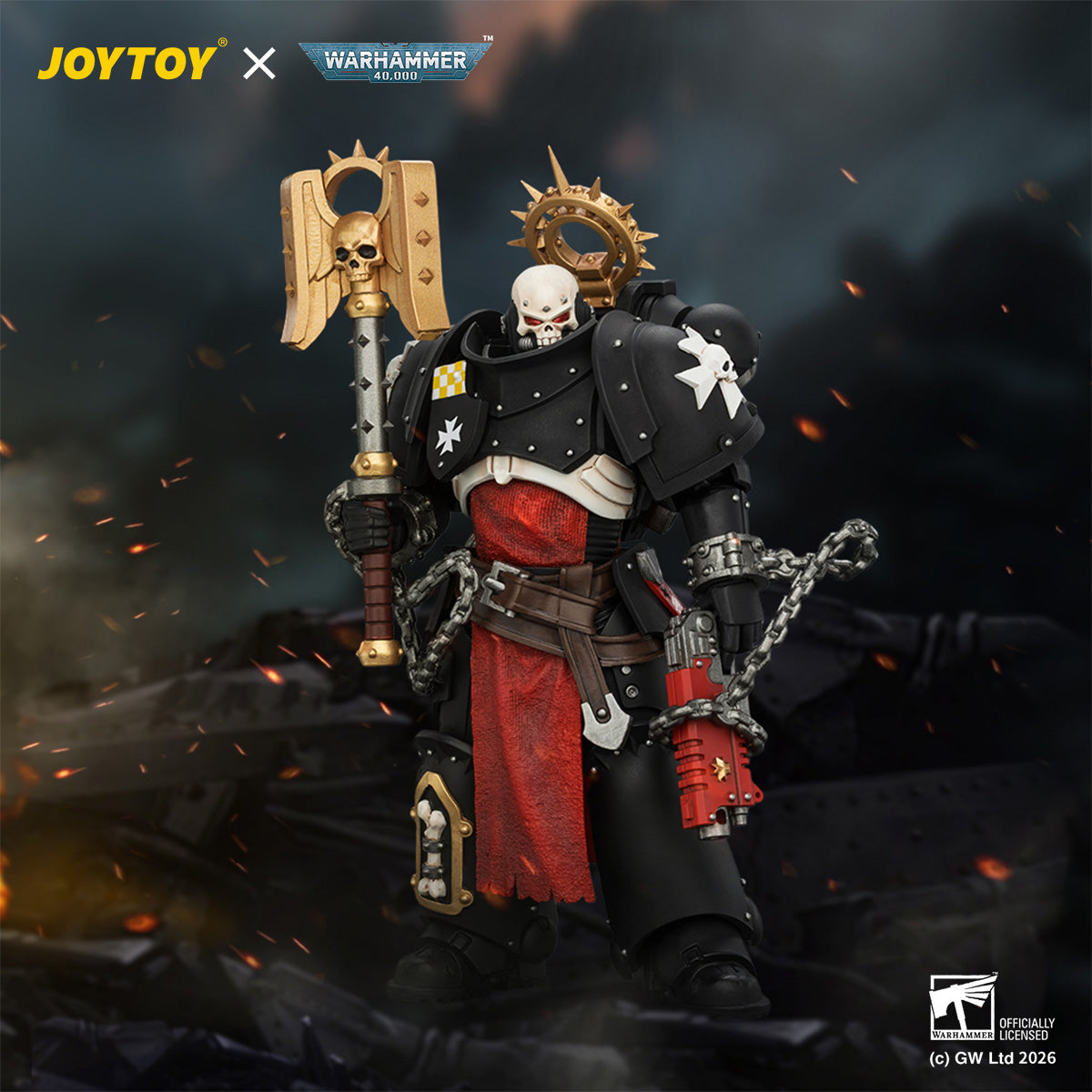 Black Templars Execrator - Warhammer 40K 1/18 Action Figure By JOYTOY