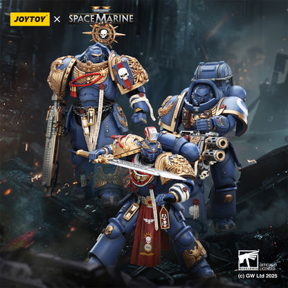 Ultramarines Heavy Relic Primus Armor with Heavy Relic Bolt Rifle - "Warhammer 40,000" 1/18 Action Figure By JOYTOY