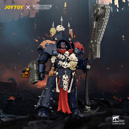 Night Lords Legion Praetor in Tartaros Terminator Armour - "The Horus Heresy" Primarch-Warhammer 40k 1/18 Action Figure By JOYTOY