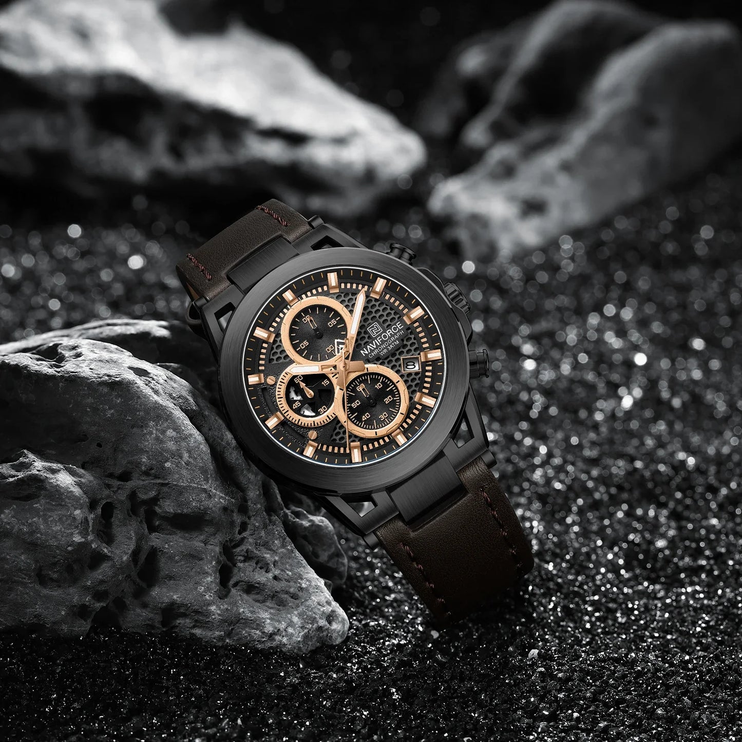 NAVIFORCE Watch 8073 Business Waterproof  Quartz Watch.